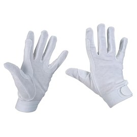 Riding Glove Cotton Jersey,white, L - KRB-32605