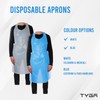 TYGA Store | 100 Disposable White Aprons - Apron for