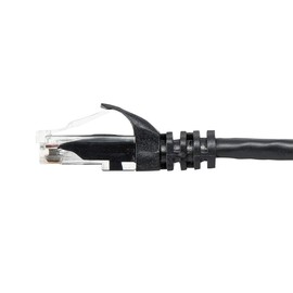 Sanwa Supply LA-Y6-02BK CAT6LAN Cable, 6.6 ft (2 m), UTP, 1Gbps/250MHz, RJ45, Crack Prevention, Black