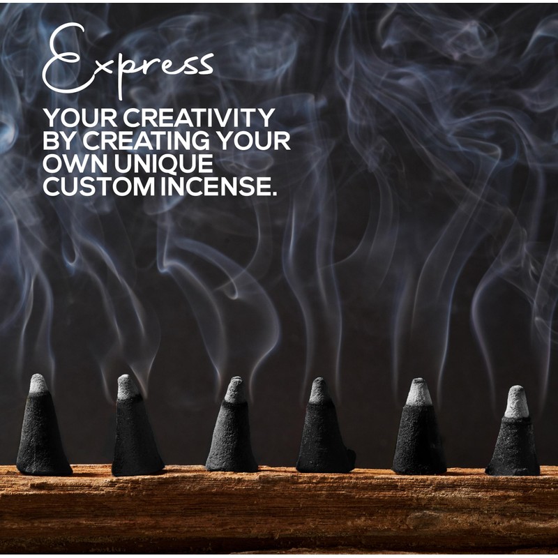 50 Unscented Charcoal Incense Cones 1" TOPFLOW - 100% Natural