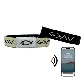 Daily Bible Verse Bracelet-Trust God - Color: God Is Greater