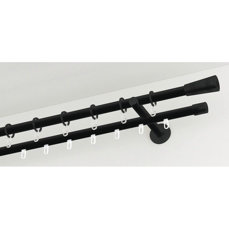 GARDINIA Chicago Series Double Combination Bracket with Metal Mounting Plate