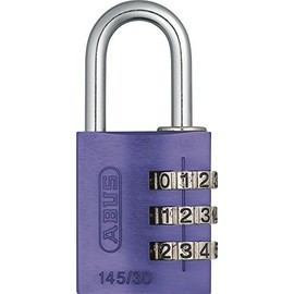 ABUS - 145/30 30mm Violet kombination aus Aluminium Vorhängeschloss 46582 - A...