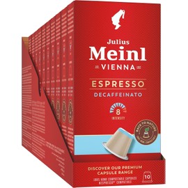 Julius Meinl - Nespresso compatible - Capsules Espresso Decaf - 10 x 5.3g (Pack of 10)