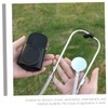 Ciieeo 2pcs Leather Stethoscope Holder Clip Portable Stethoscope Protector for