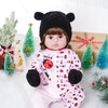 Newborn Winter Beanie Hats Gloves Set Knitted Thick Warm Beanie