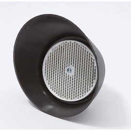 AMZING BEAM Gate Opener Safety Beam 3" Reflector & Hood For Rain, Sun, Snow, Pest Protection