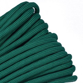 Kelly Green Mil-Spec Commercial Grade 550lb Type III Nylon Paracord - 50 Feet