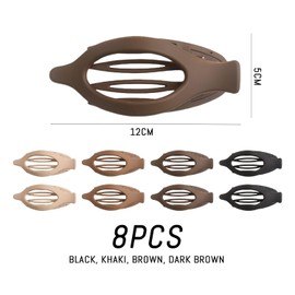 8 Pieces Flat Hair Clips, Non-Slip Hair Clips, Arc Fixed Hair Clips, Fashionable Straight Hair Clips, Curly Hair Clips, Simple Women'S Hair Clips