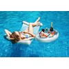 Inflatable Floating Drink Holder Transparent Material for Pool Party Beach
