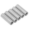 5PCS M12 Cylindrical Coupling Nuts 304 Stainless Steel Female Thread