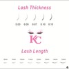 KC Lashes Eyelash Extensions D Curl Classic Lash Extensions .07mm