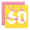 CENTRAL 23 60th Birthday Card for Women, Flamingo, Age 60,