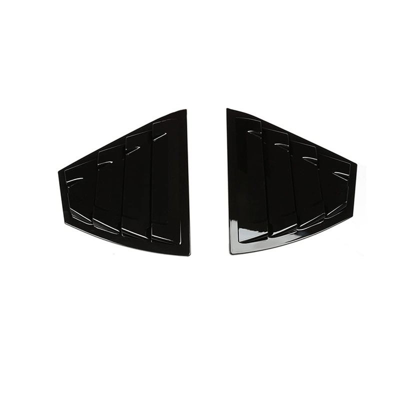MICROCK Rear Side Window Louvers Racing Style Triangular Window Glass
