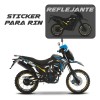 Kit Sticker Reflejantes Rin Italika Dm150 R19 R17 + Regalo