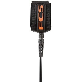 FCS Regular Classic Surfboard Leash – Durable 7mm Cord, Neoprene Strap, Anti-Tangle Swivel – Everyday Surf Leash for 2–8ft Waves
