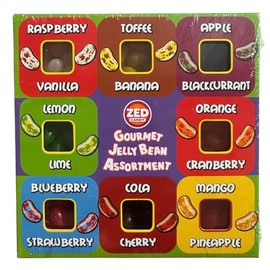 UrbanGrind Gourmet Jelly Bean Assortment, 200g, 16 Fruit Flavours, Vegan