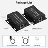 USB Extender Over Ethernet USB 2.0 HUB RJ45 Cat5e/6, 196ft/60m,