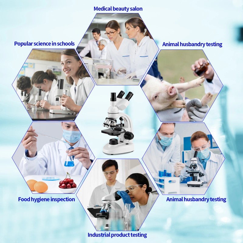 Lab Optical Instruments Electron Microscopio Digital Electronics Trinocular Microscope for