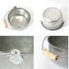 Matsunoya Galvanized Bean Bucket (Small), Made in Japan
