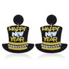 Beaded New Year Earrings for Women Happy New Year Hat