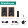Electrohome McKinley 2.0 Stereo Powered Bookshelf Speakers with Built-in Amplifier