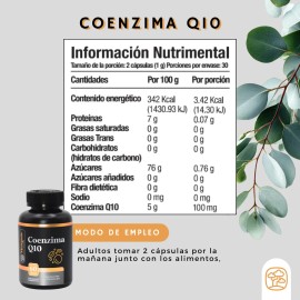 Coenzima Q10 Cápsulas 500 1000mg Por Porción Momosie Antioxidantes