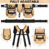 Tool Belt with Suspenders,27-Pockets Heavy Duty Tool Belts for Men