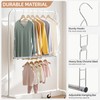 STORAGE MANIAC Hanging Closet Rod, Adjustable Width and Height Closet
