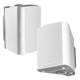 OSD 5.25" Outdoor 70V Patio Speaker Pair, 30W 16W 8W 4W Taps, Weather Proof IP54 Rated, White - AP520