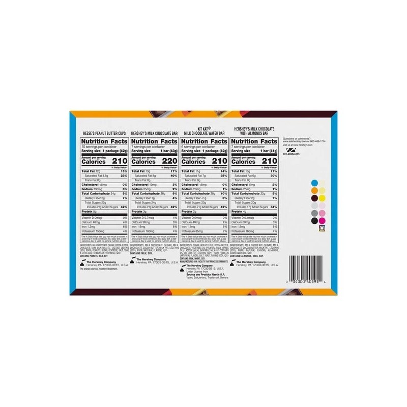 Hershey's, Kit Kat, Reese's Full Size Candy Bars 30ct –