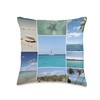 Isla Saona Caribbean Photo Collage by stine1 Throw Pillow