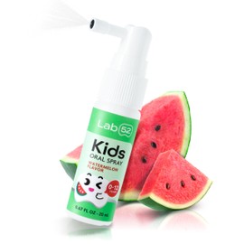 LAB52 Kids Oral Spray, Toddler Toothpaste Helper for Daily Oral Care and Fresh Breath, Children Approved with Fluoride Free for Newborn to Preschoolers, Xylitol Watermelon Flavor