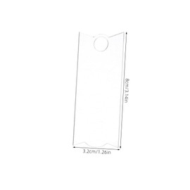 KOMBIUDA 10Pcs Blank Acrylic Nameplate for Tumblers Bottle Cap Name Labels Durable DIY Drinkware Decoration for Personalization and Creative Designs