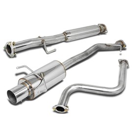 DNA MOTORING CBE-HA90 Stainless Steel Cat Back Exhaust System [Compatible with 90-93 Honda Accord Sedan/Coupe ONLY]