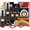 Actualizado barba Grooming Kit w / acondicionador de barba, aceite