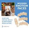 Emotion Faces Cutouts Girl, Pack of 3 Sets of 13
