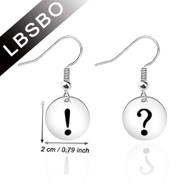 Question Mark and Exclamation Mark Earrings Punctuation Earrings Fun Earrings Quirky Earrings (Mark Earrings)