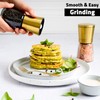 Premium Salt and Pepper Grinder Set - 5 oz, Golden