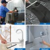 ecooe Stainless Steel Shower Squeegee with Hook, 12″ Shower Glass