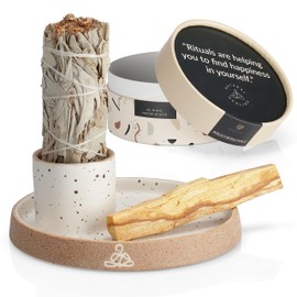 High quality incense bowl for any incense, incense sticks, Palo Santo, white sage, incense bowl, Palo Santo and sage are not included