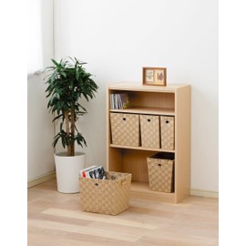 Iris Ohyama CBK-16D Basket, Beige, Width 6.5 x Depth 10.2 x Height 10.2 inches (16.5 x 26 x 26 cm)