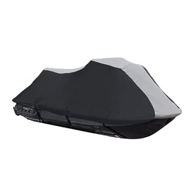 600 Denier Jet Ski PWC Cover Compatible for Yamaha Wave Runner GP1300R 2003-2008 Black/Grey 2 Seater