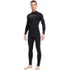 Men One Piece Swimsuit with Back Zipper Quick Dry Long