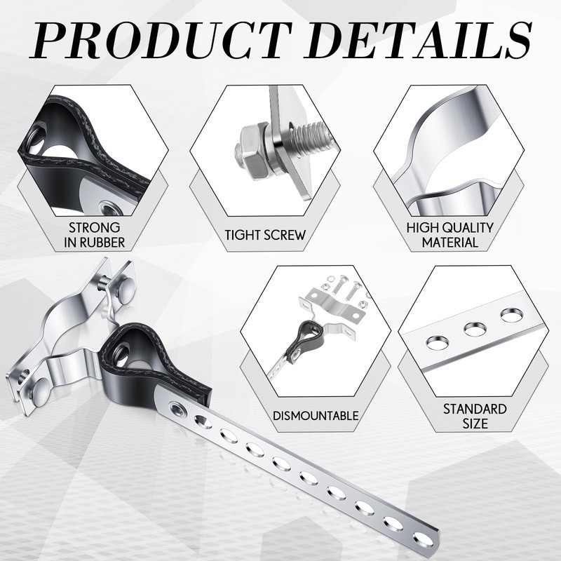 Geetery 4 Pcs Exhaust Hangers Muffler Hanger Swivel Tail Pipe
