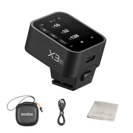 Godox X3-C Wireless Flash Trigger Commander Transmitter, Compatible with Canon EOS Cameras, HD OLED Touch Screen 2.4 GHz Wireless X System, E-TTL, TT600, TT685II, V860III, V1, AD300Pro, etc