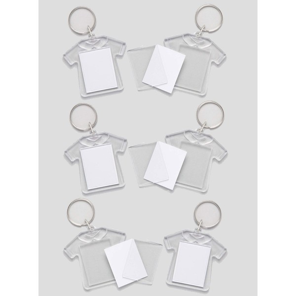 Design a T-Shirt Keyring for Children to Personalise (Pack of 6)