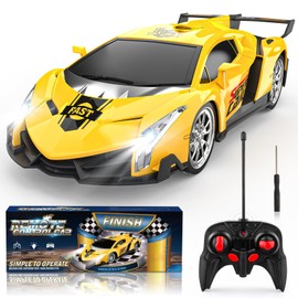 Mieryd Ferngesteuertes Auto, Kinder Spiele ab 3 4 5 6 7 8+ Jahre Draußen Drinnen 1:18 RC Auto mit Fernbedienung Weihnachten Geburtstags Geschenke Jungen Mädchen Spielzeug Rennauto mit LED-Licht