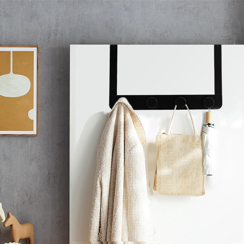 MACOLE Over Door Hook Rack with 4 Hooks, Extra Strong