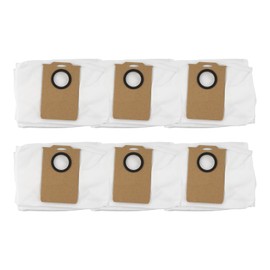 (6 Pack) MS1 MAX Replacement Dust Bags Compatible with MONSGA MS1 MAX Robot Vacuum Cleaner, Accessories Kit, Large Capacity, Vacuum Replacement Dust Bags, Vacuum Bags, Canister Bags, Disposable Bags